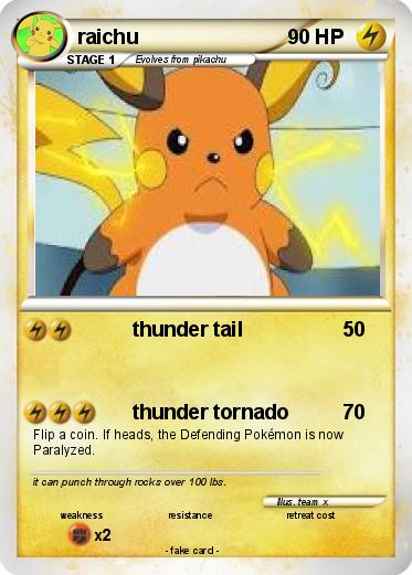 Pokemon raichu