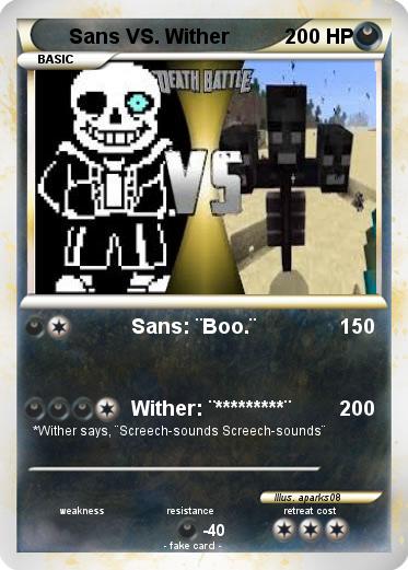 Pokemon Sans VS. Wither