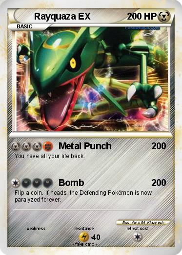 Pokemon Rayquaza EX