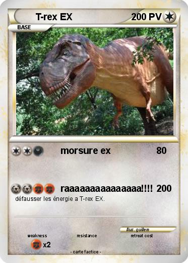 Pokemon T-rex EX