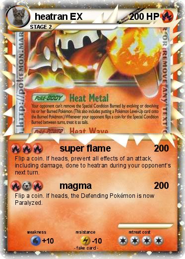 Pokemon heatran EX