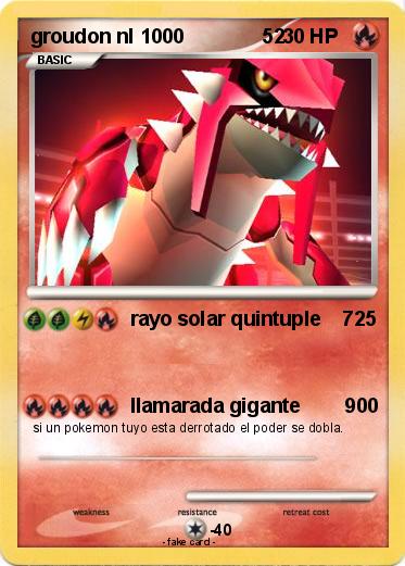 Pokemon groudon nl 1000              52