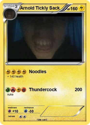Pokemon Arnold Tickly Sack