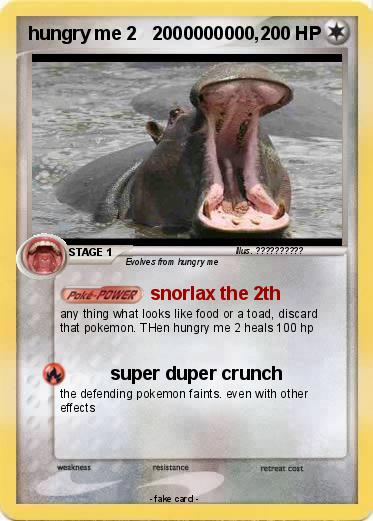 Pokemon hungry me 2   2000000000,