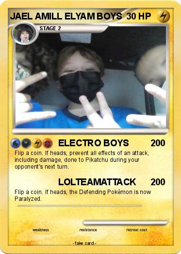 Pokemon JAEL AMILL ELYAM BOYS