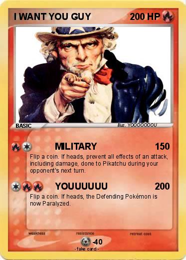 Pokemon I WANT YOU GUY