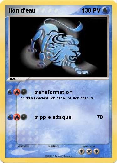 Pokemon lion d'eau