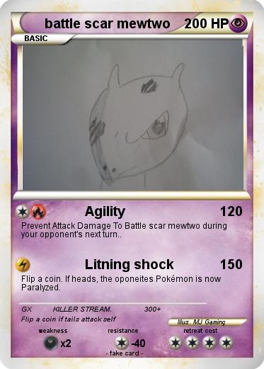 Pokemon battle scar mewtwo
