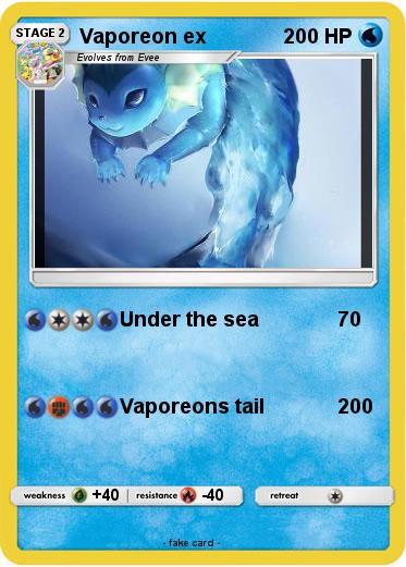 Pokemon Vaporeon ex