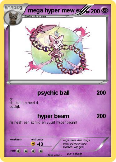 Pokemon mega hyper mew ex