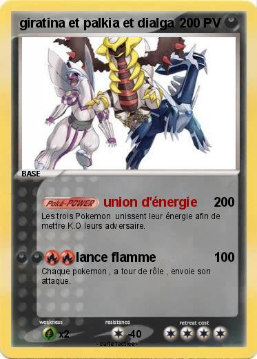 Pokemon giratina et palkia et dialga