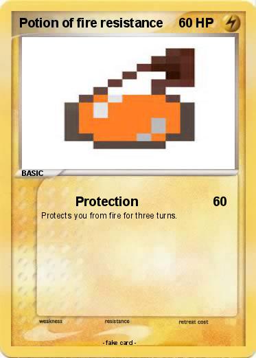 Pokemon Potion of fire resistance