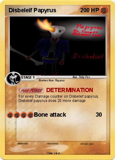 Pokemon Disbeleif Papyrus