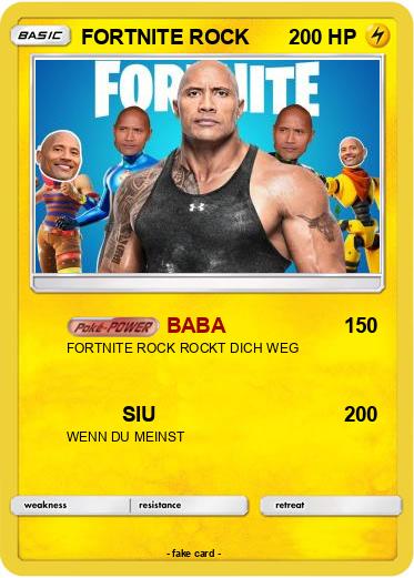 Pokemon FORTNITE ROCK