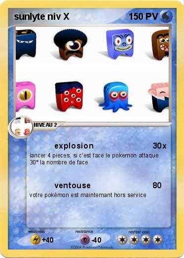 Pokemon sunlyte niv X
