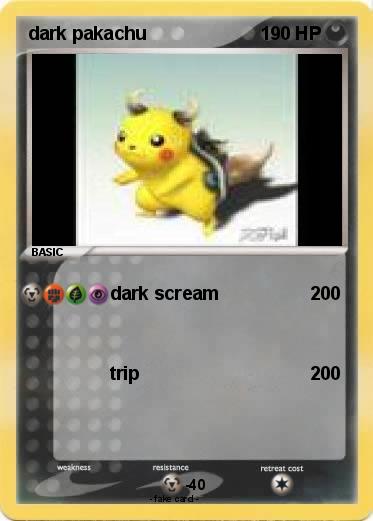 Pokemon dark pakachu