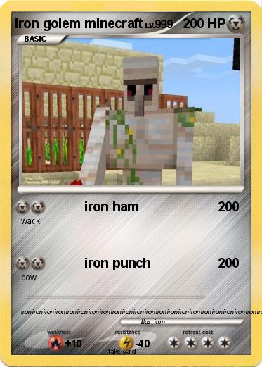 Pokemon iron golem minecraft