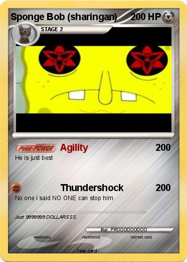Pokemon Sponge Bob (sharingan)