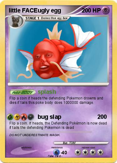 Pokemon little FACEugly egg