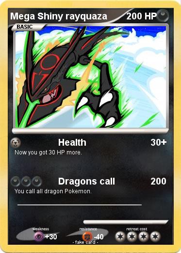 Pokemon Mega Shiny rayquaza