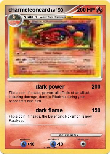 Pokemon charmeleoncard