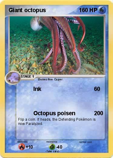 Pokemon Giant octopus