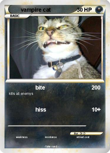 Pokemon vampire cat