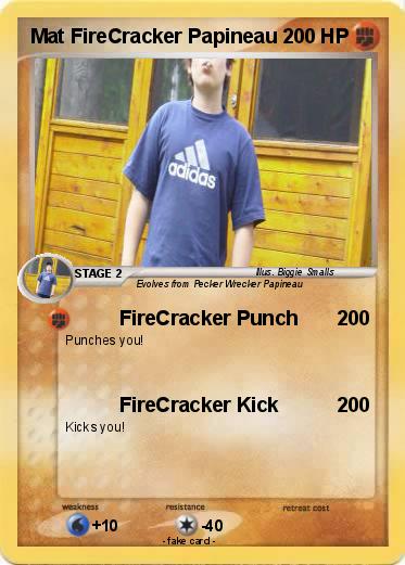 Pokemon Mat FireCracker Papineau