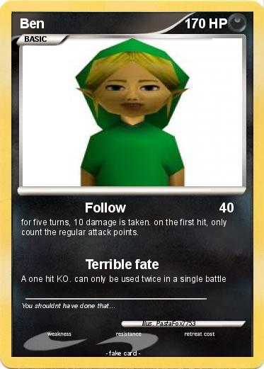Pokémon Ben 1080 1080 - Follow - My Pokemon Card