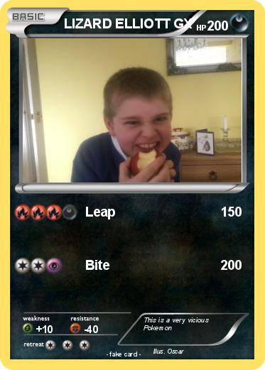 Pokemon LIZARD ELLIOTT GX