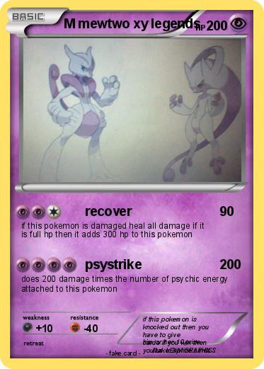Pokemon M mewtwo xy legends