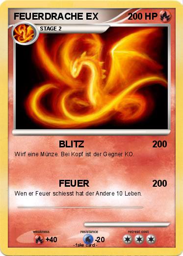 Pokemon FEUERDRACHE EX