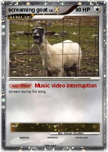 Pokemon screaming goat