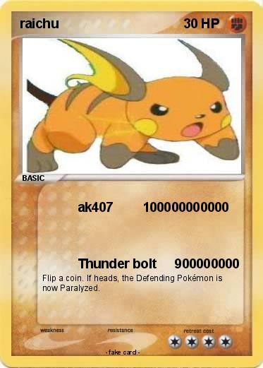 Pokemon raichu