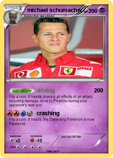 Pokemon michael schumacher
