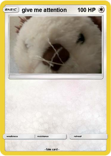 Pokemon give me attention