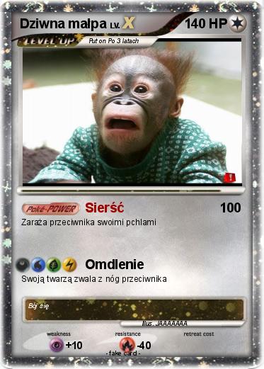 Pokemon Dziwna małpa