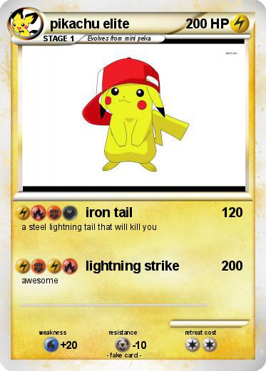 Pokemon pikachu elite