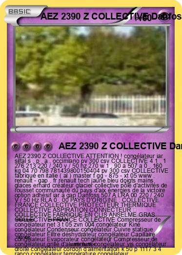 Pokemon AEZ 2390 Z COLLECTIVE Danfoss
