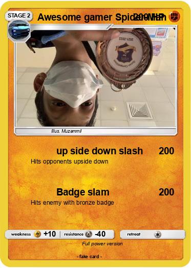 Pokemon Awesome gamer Spider-Man