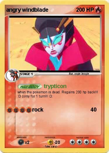 Pokemon angry windblade