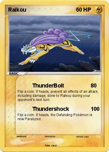 Pokemon Raikou