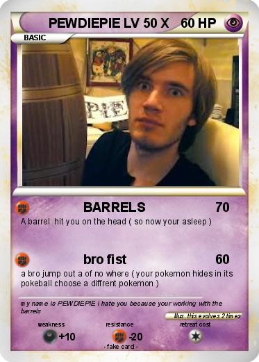 Pokemon PEWDIEPIE LV 50 X