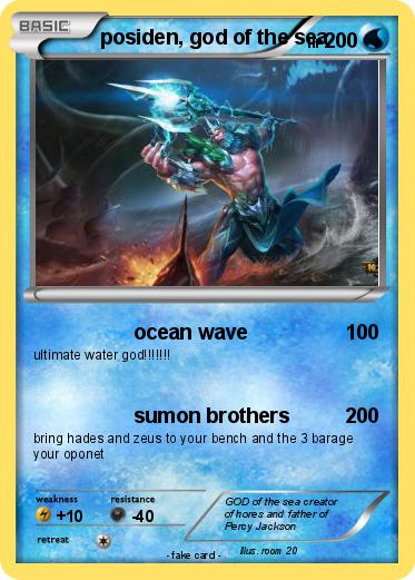Pokemon posiden, god of the sea