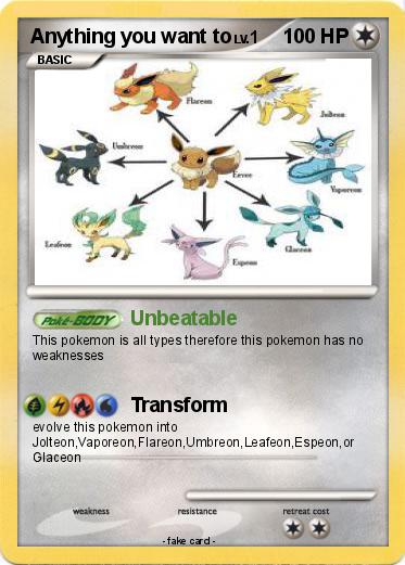 Pokemon Anything you want to