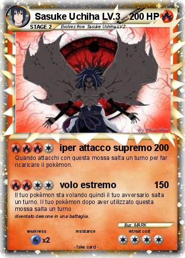 Pokemon Sasuke Uchiha LV.3