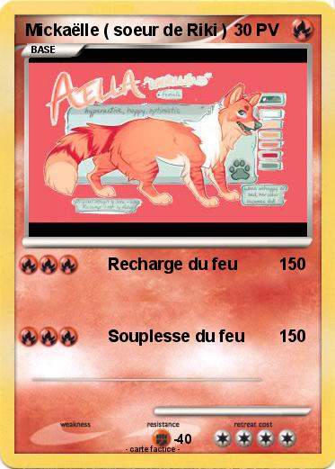 Pokemon Mickaëlle ( soeur de Riki )