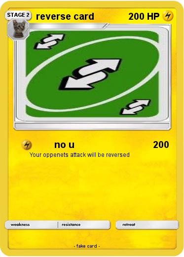 Pokemon reverse card