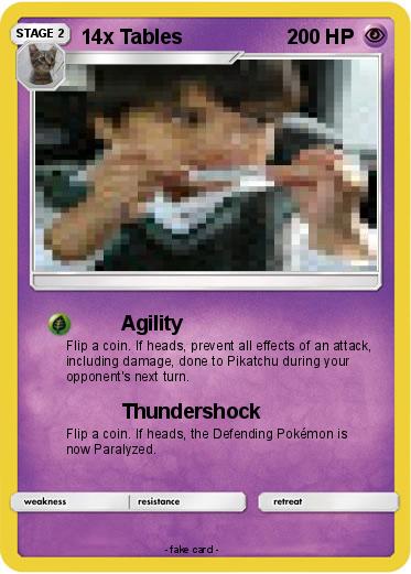 Pokemon 14x Tables