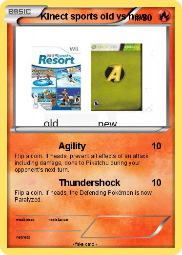 Pokemon Kinect sports old vs new